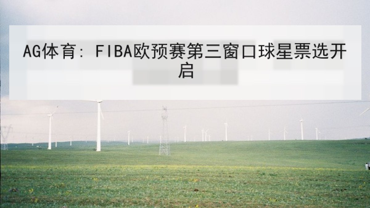 AG体育: FIBA欧预赛第三窗口球星票选开启